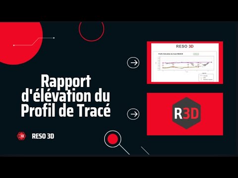 Démonstration de l'édition du rapport d'élévation du profil