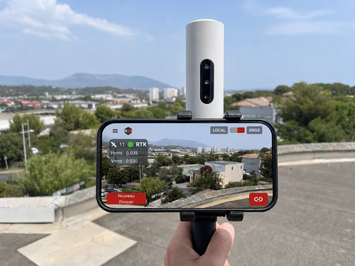 Acquisition terrain envoyée vers MyReso3D