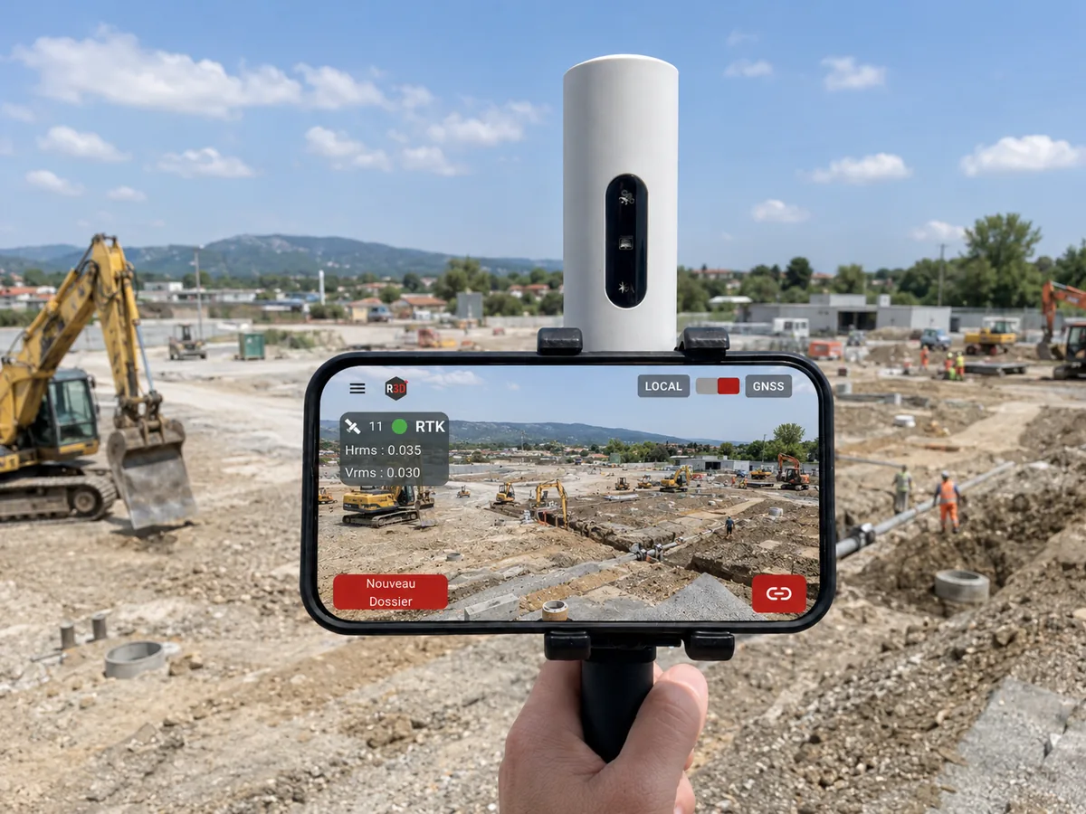 Chantier de réseaux documenté pour préparer un contrôle géomètre