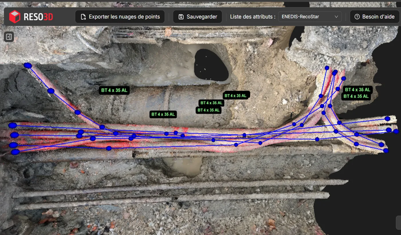 Interface MyReso3D pour préparer les exports cartographiques